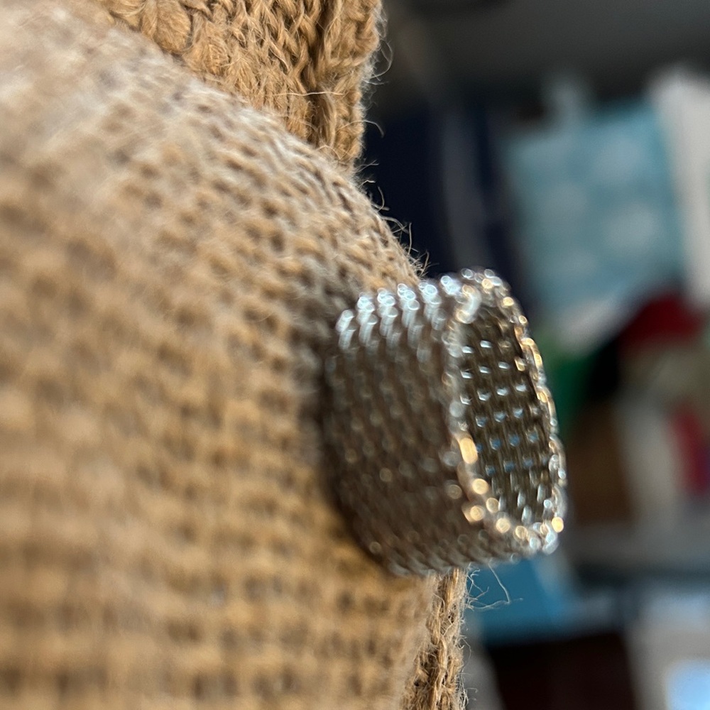 Silver Mesh Ring - image 2